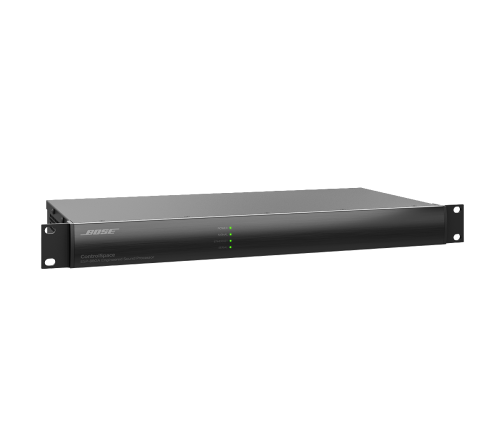 A black rack-mounted ControlSpace ESP-880A audio processor by Bose, featuring three green indicator lights on the front panel, set against a plain white background.