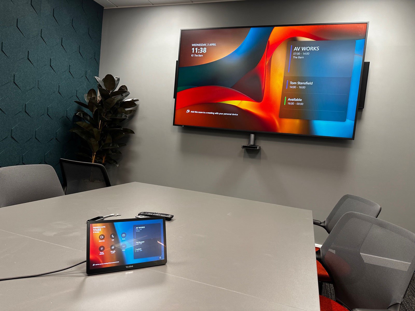 Touch-enabled AV system for seamless Zoom meetings